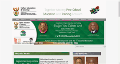 Desktop Screenshot of dhet.gov.za